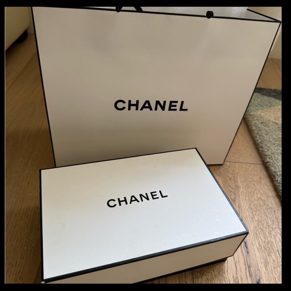 Chanel empty gift box and bag